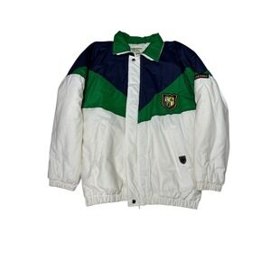 Traditional Crafts Club Ireland Irish Coat Jacket Men's 42-44 Green Navy White